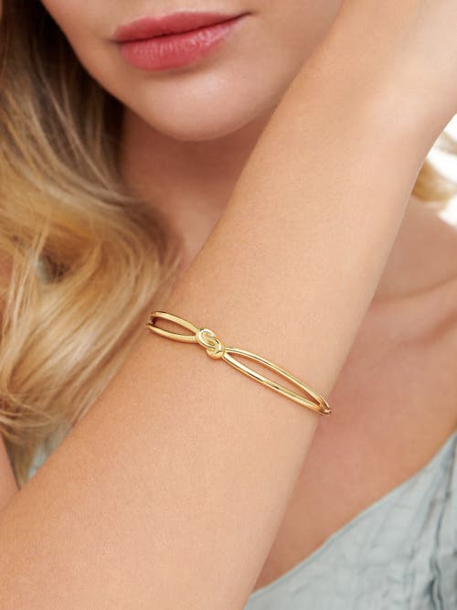 Devata Love Knot Bangle Bracelet In Gold
