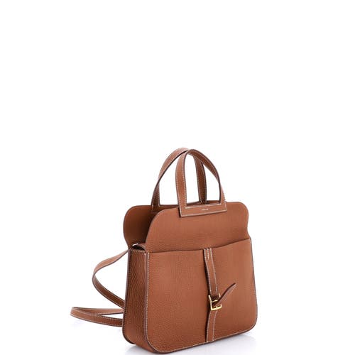 Pre-owned Hermes Hermes Halzan Bag Clemence 25 In Gold