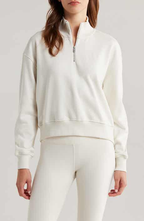 Sweaty Betty Revive Half Zip Crop Sweatshirt