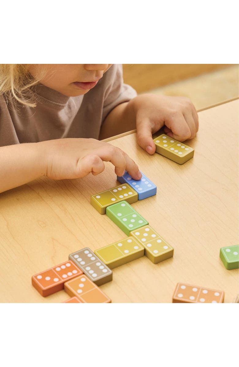 Kaplan Early Learning Company Wooden Dominoes - 168 Pieces, Alternate, color, Multicolored