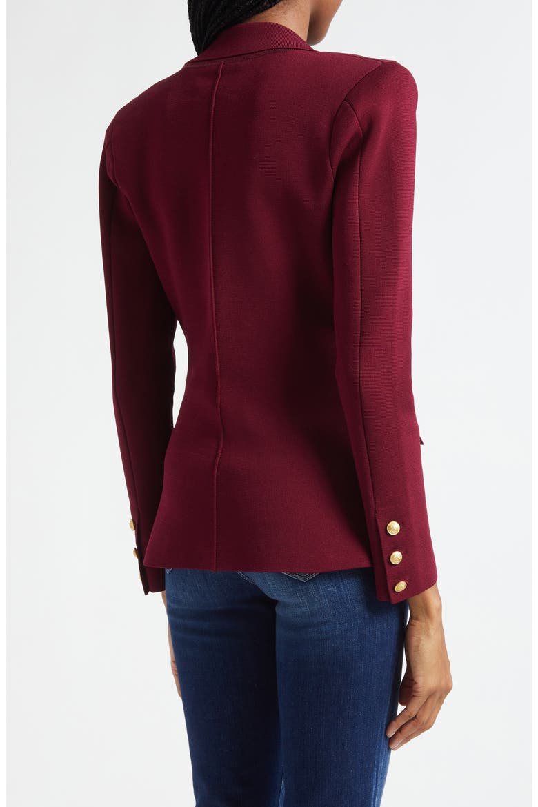 Chamberlain Knit Blazer, Alternate, color, DARK PORT/ GOLD