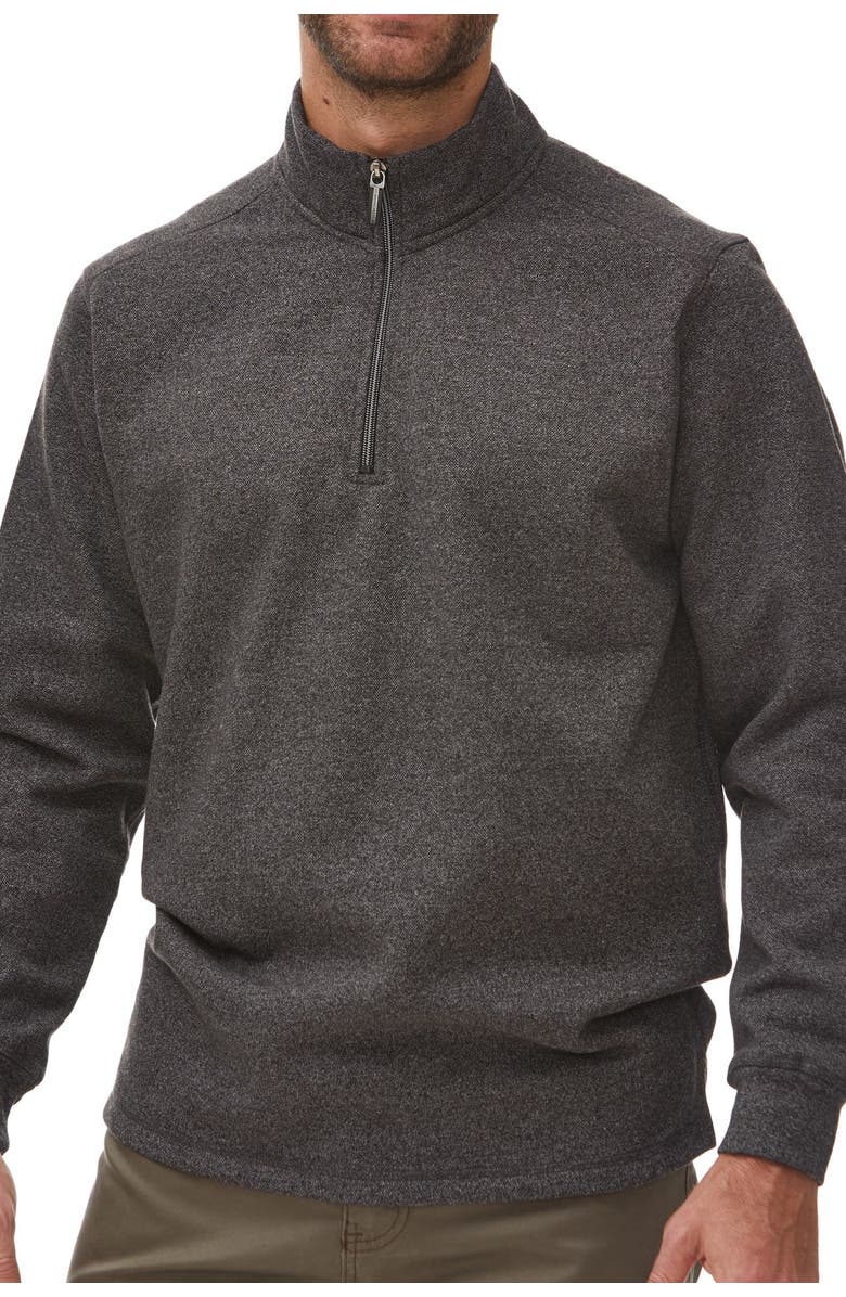 Rainforest Quarter Zip Textured Knit Pullover, Main, color,