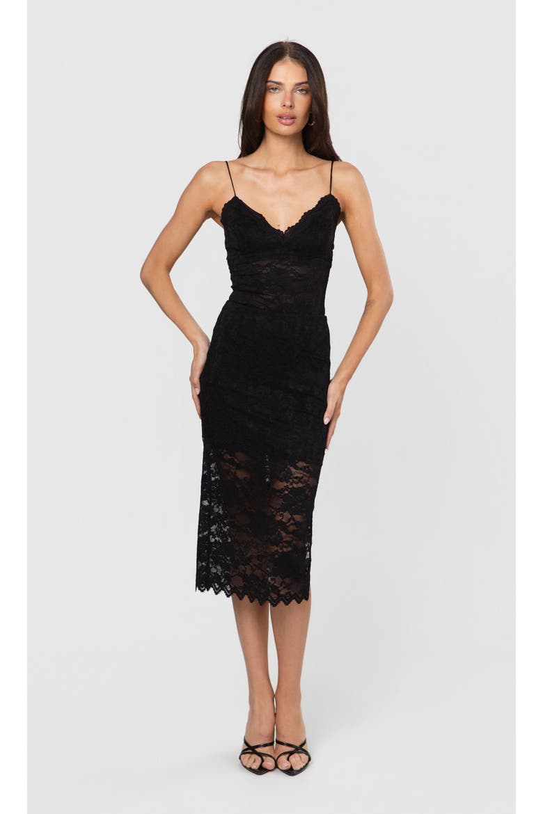 Kiera Lace Skirt, Alternate, color, Black