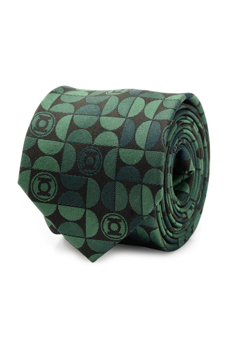 Green Lantern Silk Blend Tie, Alternate, color, GREEN