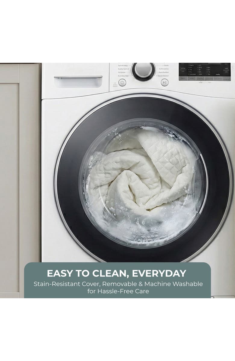 Sperric Pack and Play Mattress Washable Waterproof Hypoallergenic Topper, Alternate, color, White