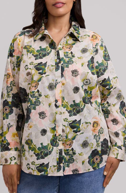 Hampton Floral Long Sleeve Cotton Shirt