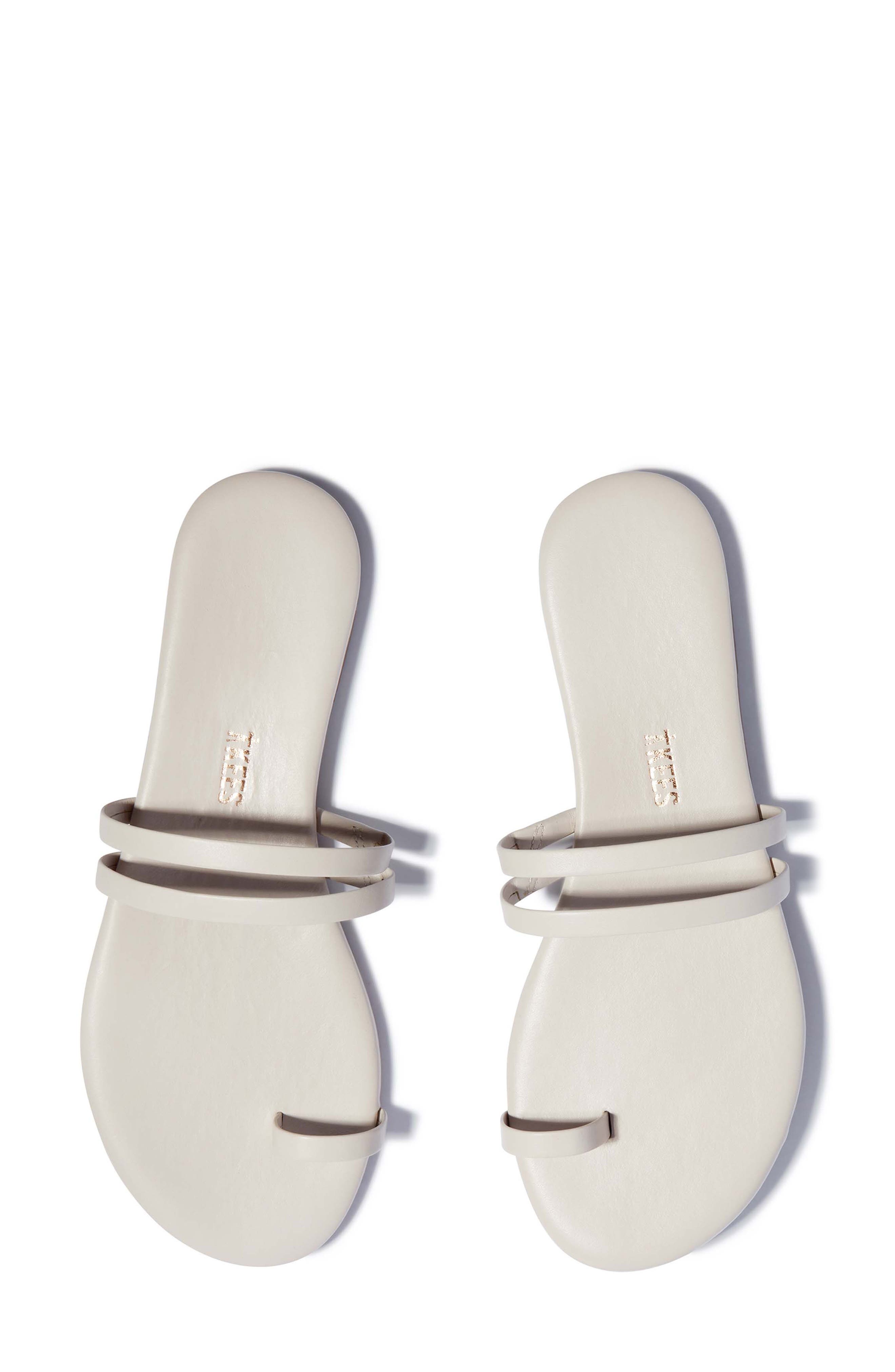 Leah Toe Loop Sandal, Alternate, color, STONE