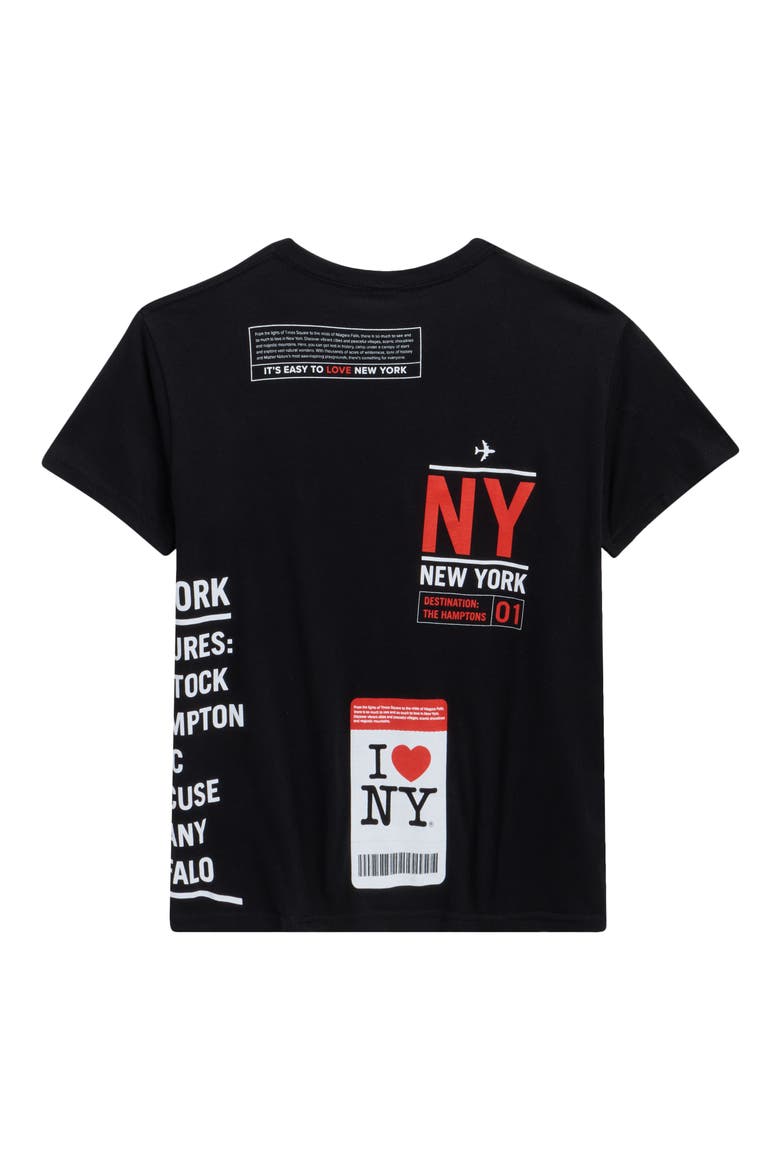 Kids' New York Graphic T-Shirt, Alternate, color, BLACK