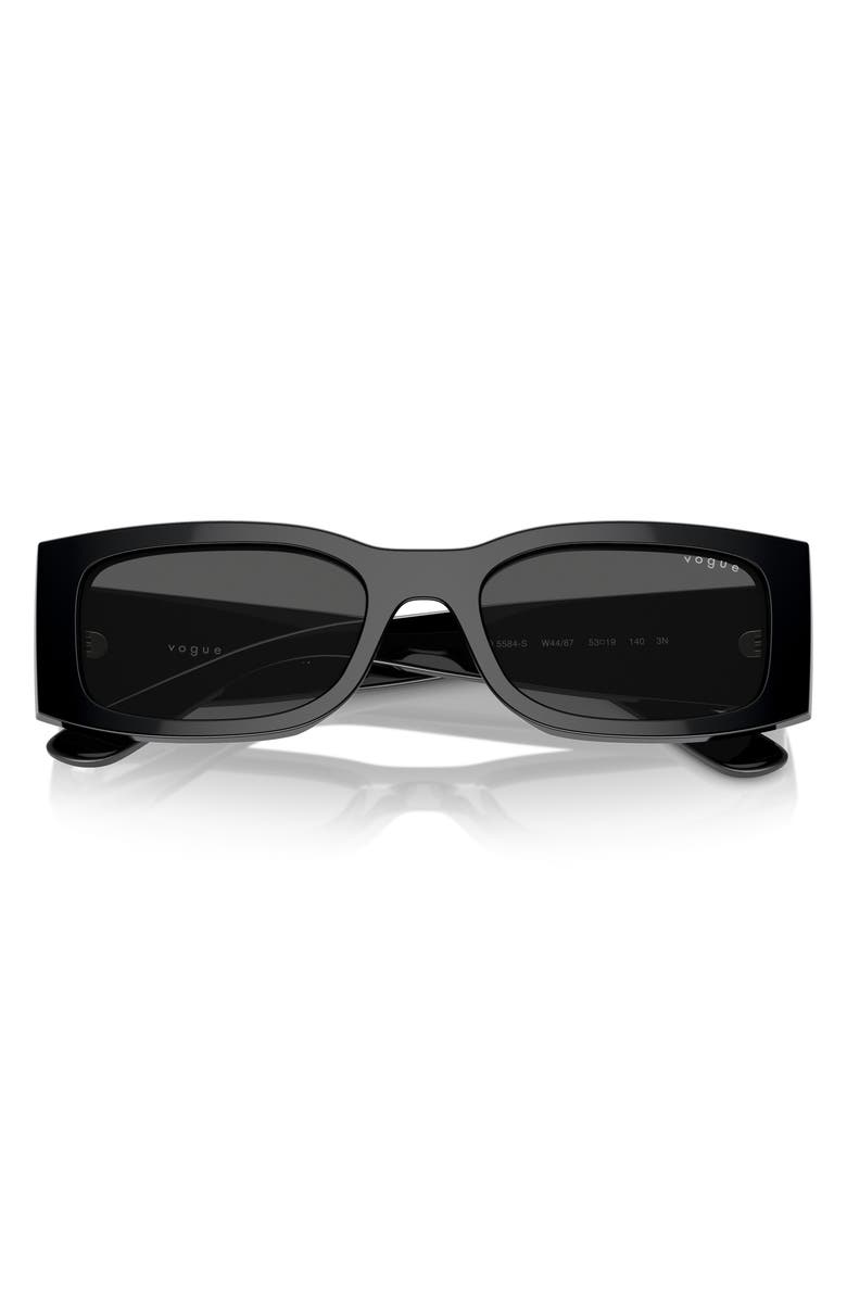 VOGUE 53mm Rectangular Sunglasses, Alternate, color, 