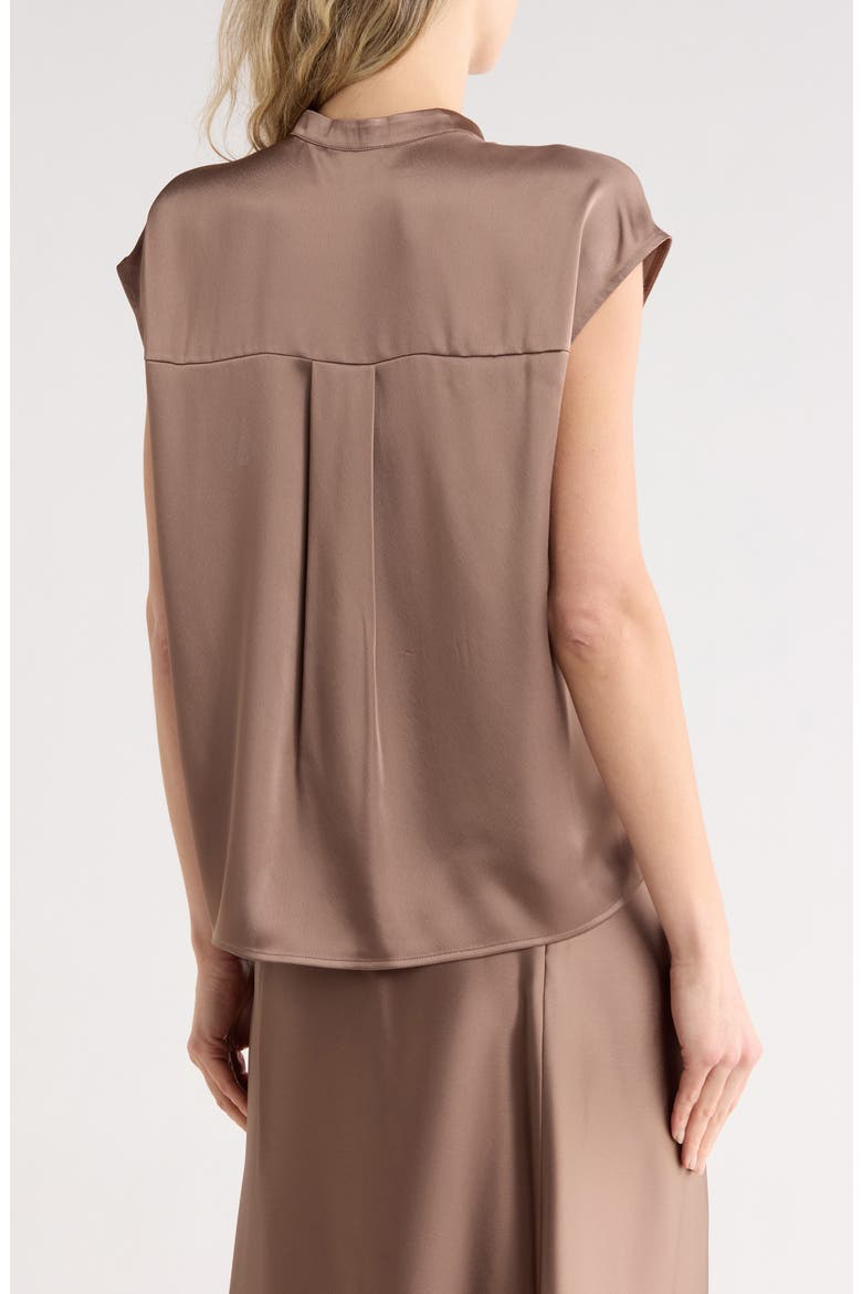 Satin Shell Tank, Alternate, color, DESERT WIND