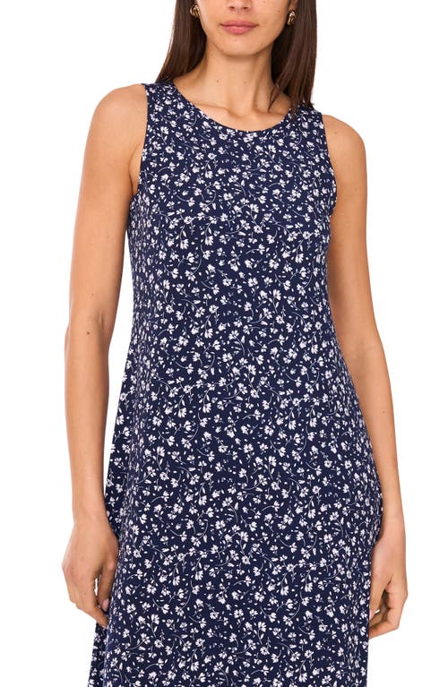 Vince Camuto Floral Sleeveless Jersey Maxi Dress