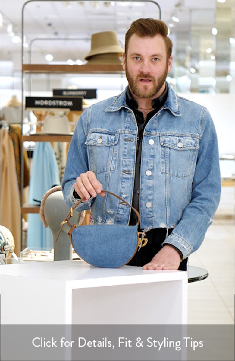 Small Mercer Denim Hobo Bag, sales video thumbnail