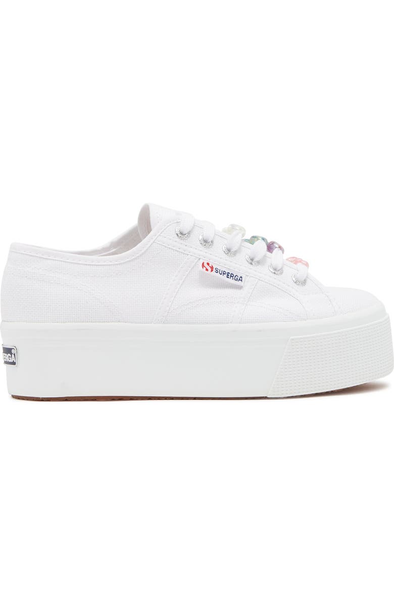 Superga Beaded Canvas Platform Sneaker, Alternate, color,