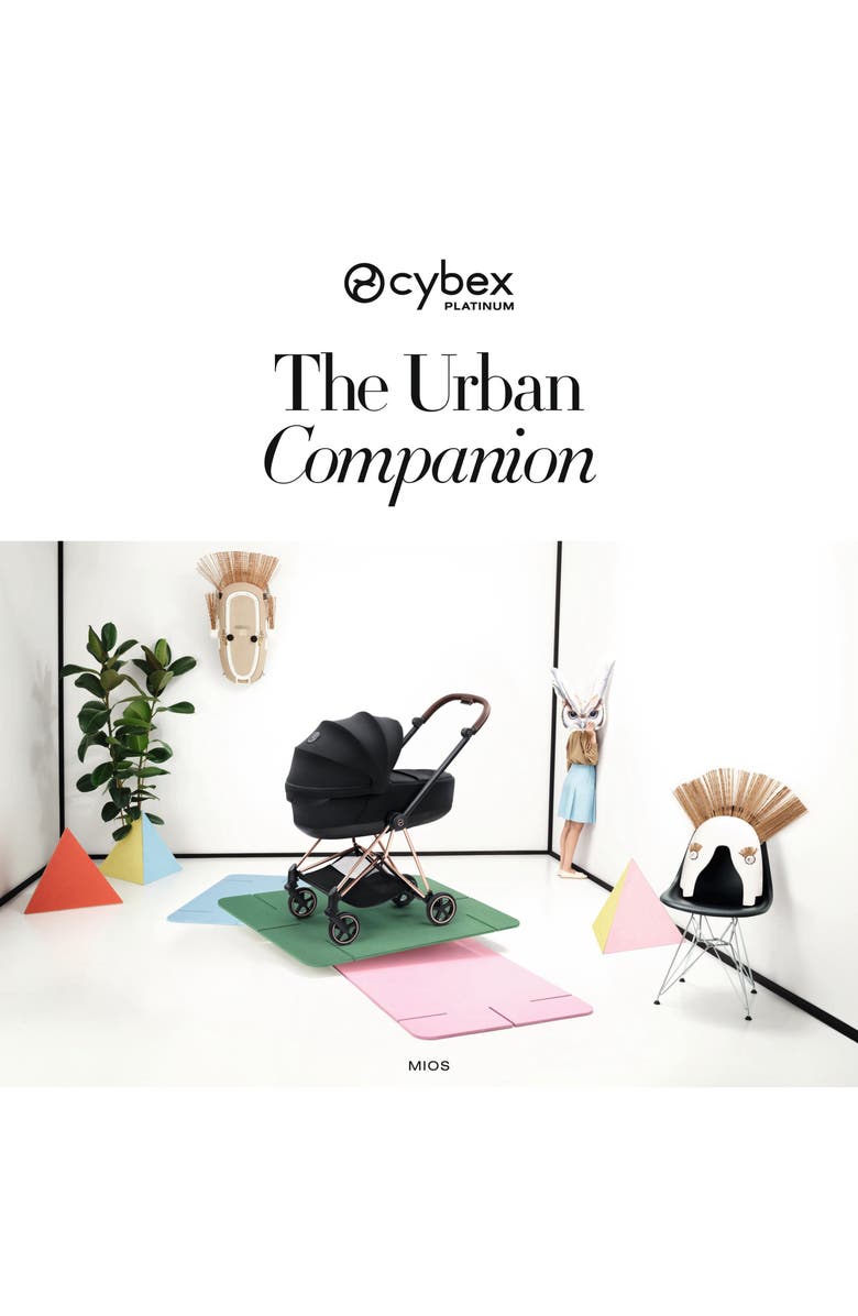 CYBEX Fold Lux Carry Cot for the Mios/Coya Strollers – Style Collection, Alternate, color, Sepia Black