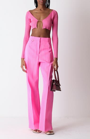 Jacquemus La Maille Pral Rib Crop Cardigan | Nordstrom