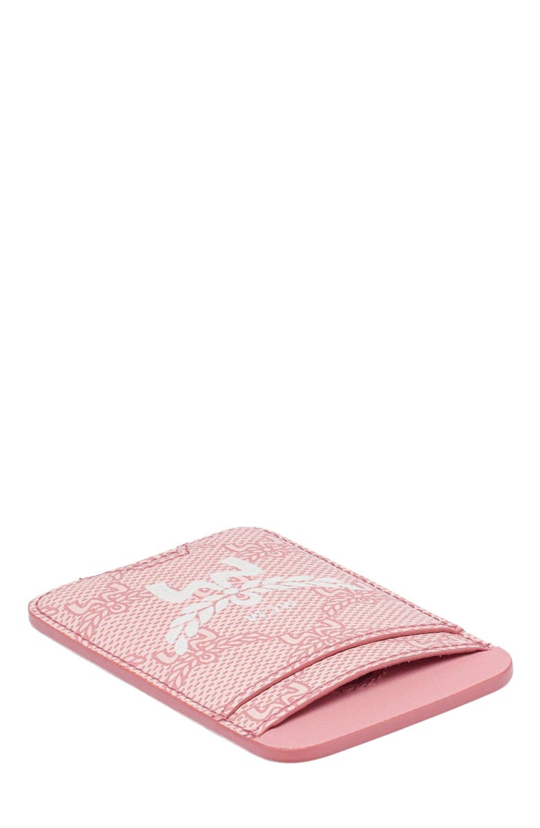 MCM Himmel N/S Card Case in Lauretos, Alternate, color, Silver Pink