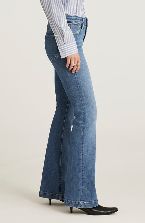 Mavi Jeans Los Angeles High Waist Flare Leg Jeans In Blue