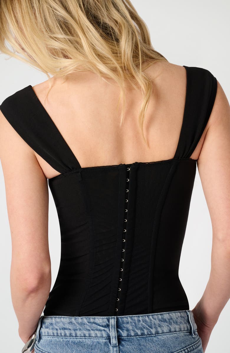 Wide Strap Ruched Cup Corset Top