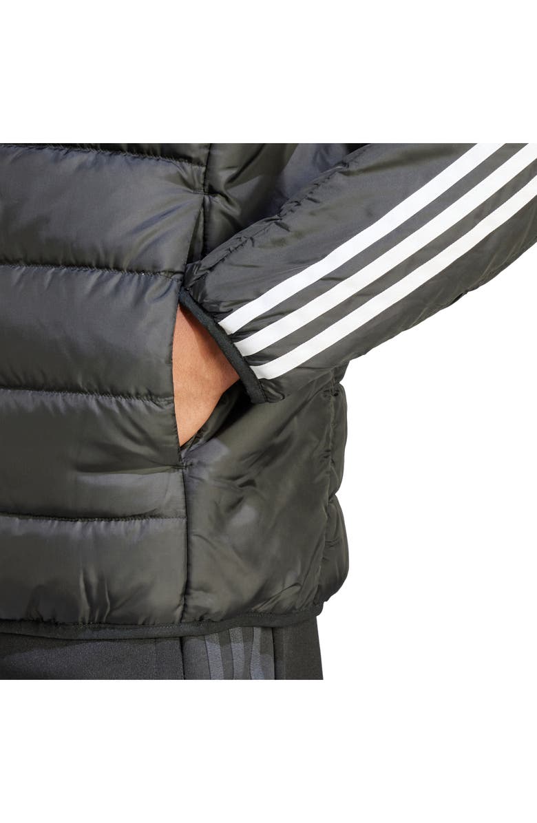 adidas Essentials 3-Stripe Lite Puffer Jacket, Alternate, color, 