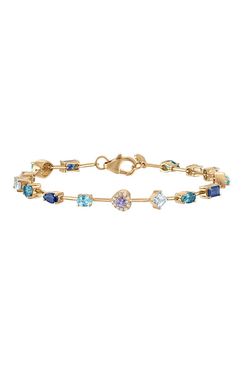 Mini Rock Candy Bracelet, Main, color, YELLOW GOLD
