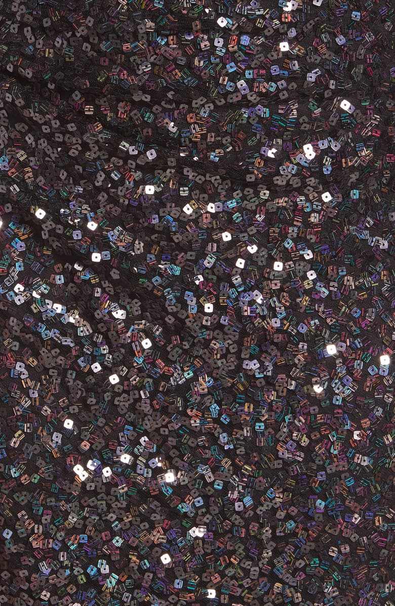 SHO by Tadashi Shoji Sequin One-Shoulder Cocktail Dress, Alternate, color, 