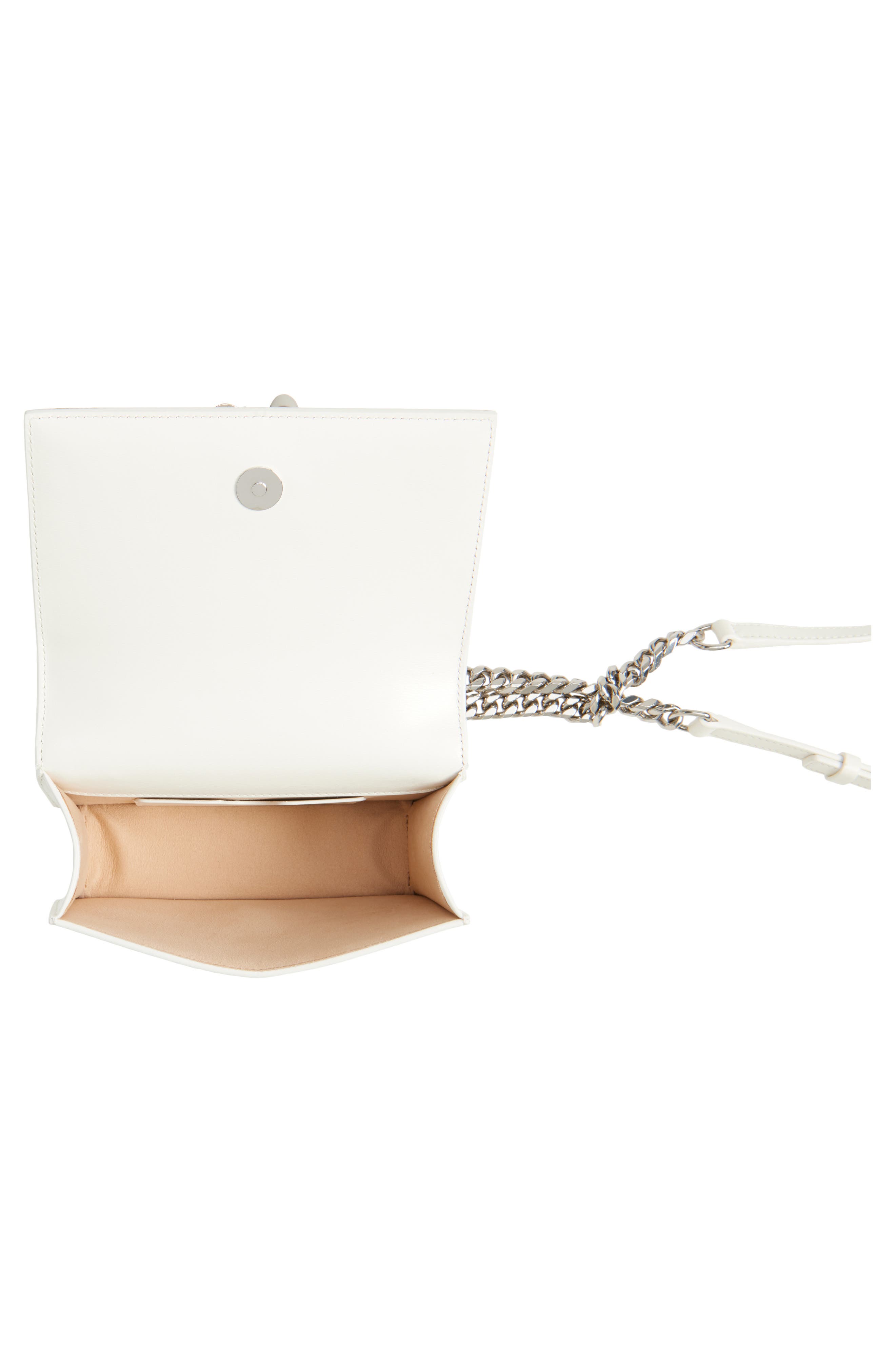 McQueen Mini Jeweled Studded Leather Shoulder Bag, Alternate, color, 