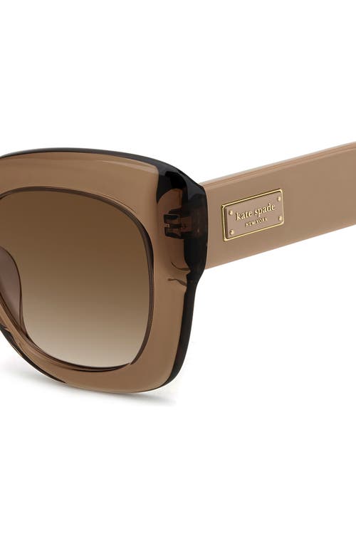 Kate Spade New York Kalie 52mm Gradient Square Sunglasses In Brown