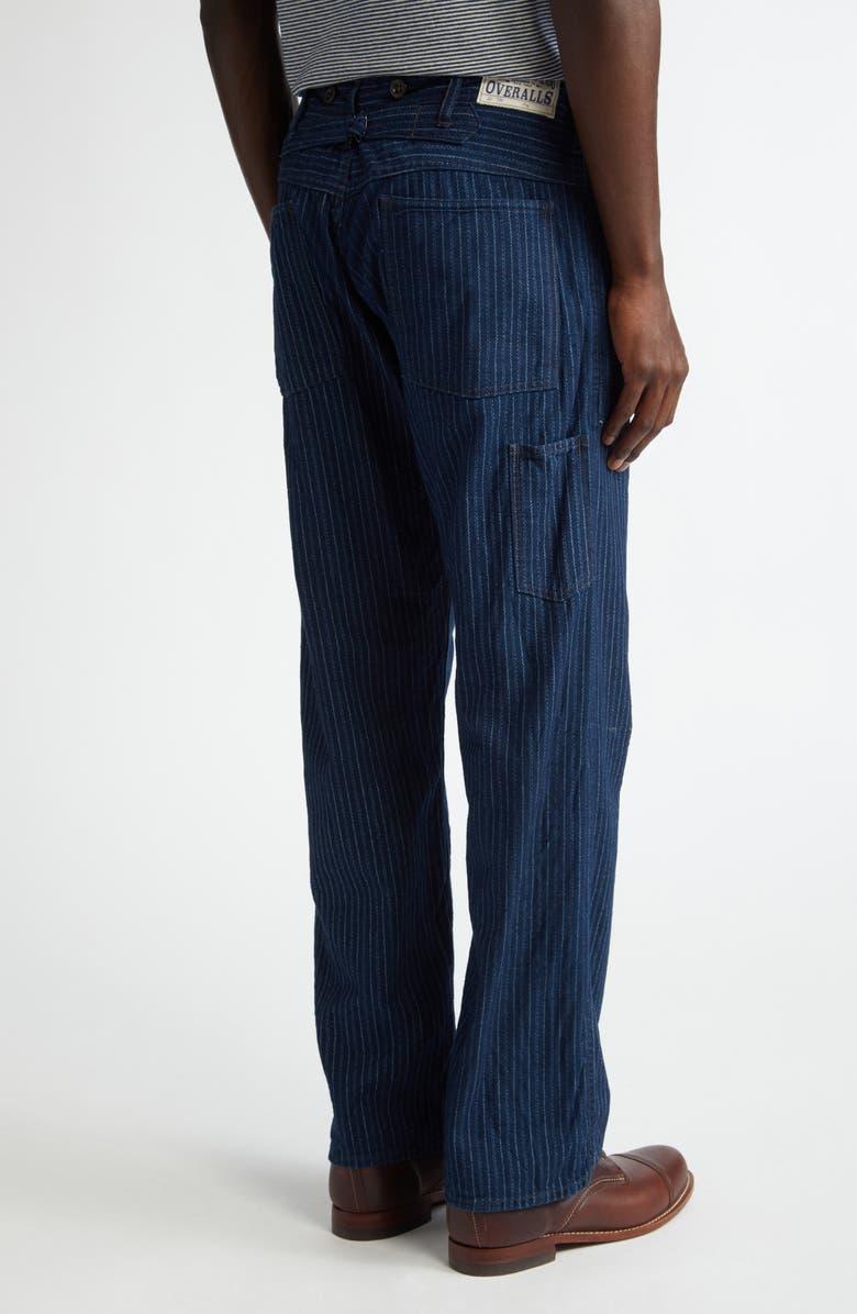 Double RL Eastman Pinstripe Buckle Back Cotton Pants, Alternate, color, 