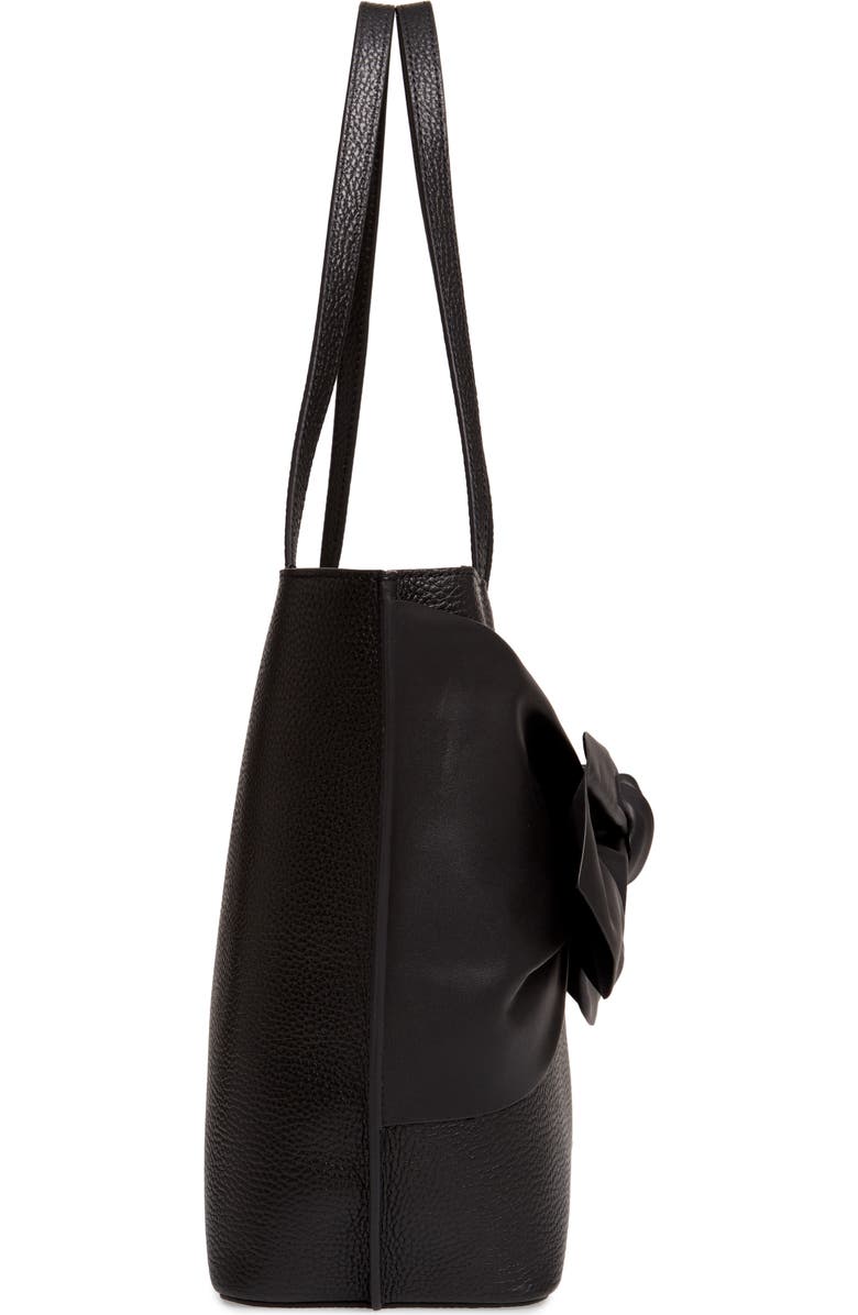 Ted Baker London Diiana Soft Knot Detail Leather Shopper, Alternate, color,