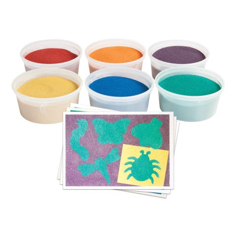 Sand Art Bugs Kit with Colored Sand & 30 Sticker Sheets
