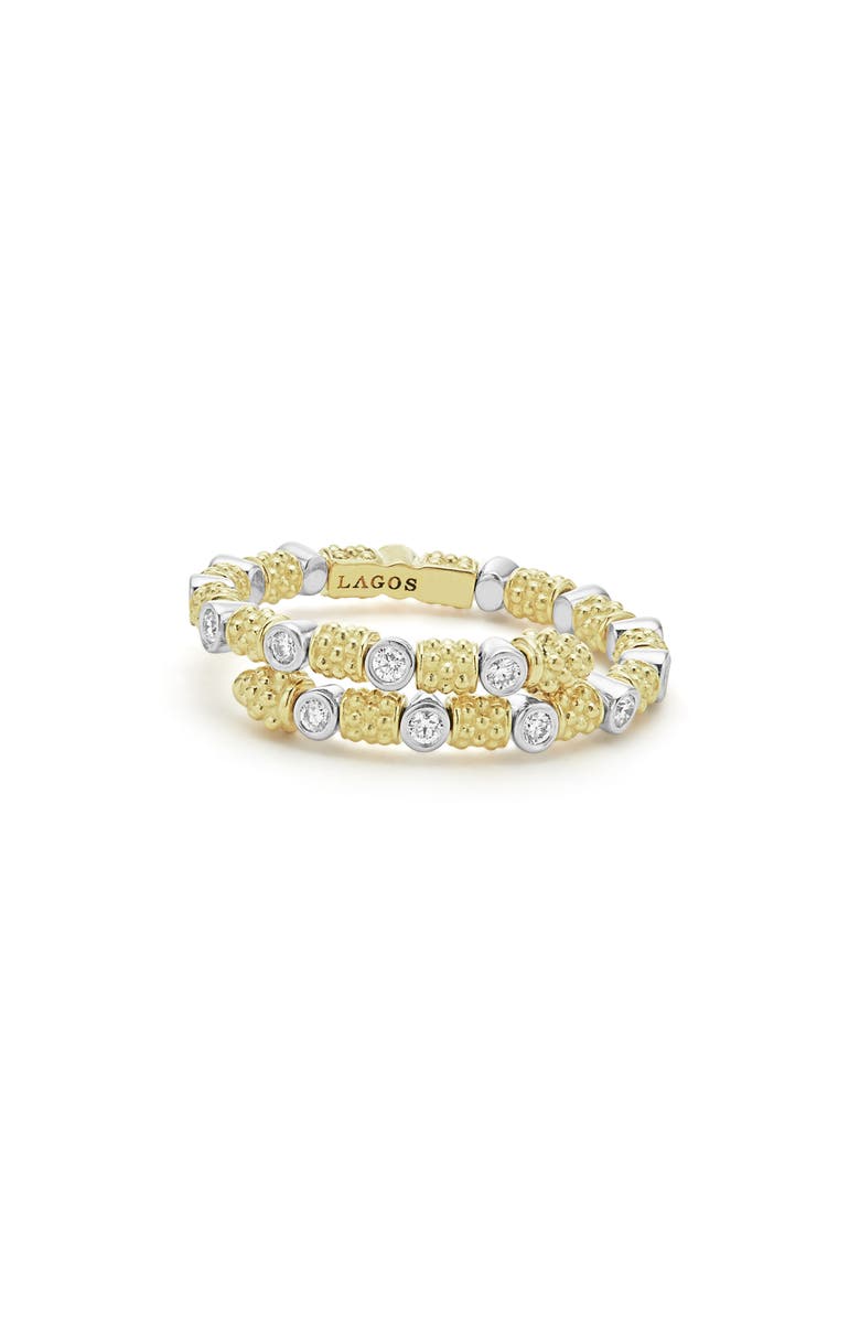 LAGOS Signature Caviar Superfine Diamond Wrap Ring, Alternate, color, 