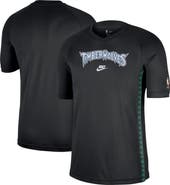 Nike Men's Nike Black Minnesota Timberwolves Classic Edition Hardwood Classics Authentic Game Shooting T-Shirt