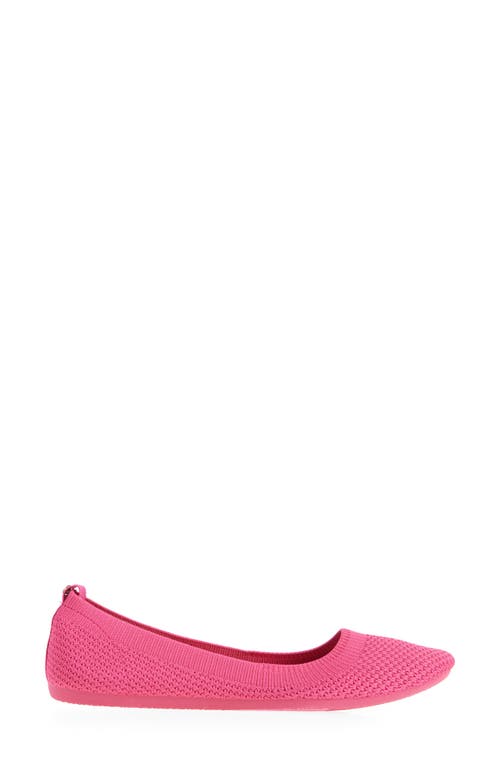 Danskin Knit Ballerina Flat In Magenta