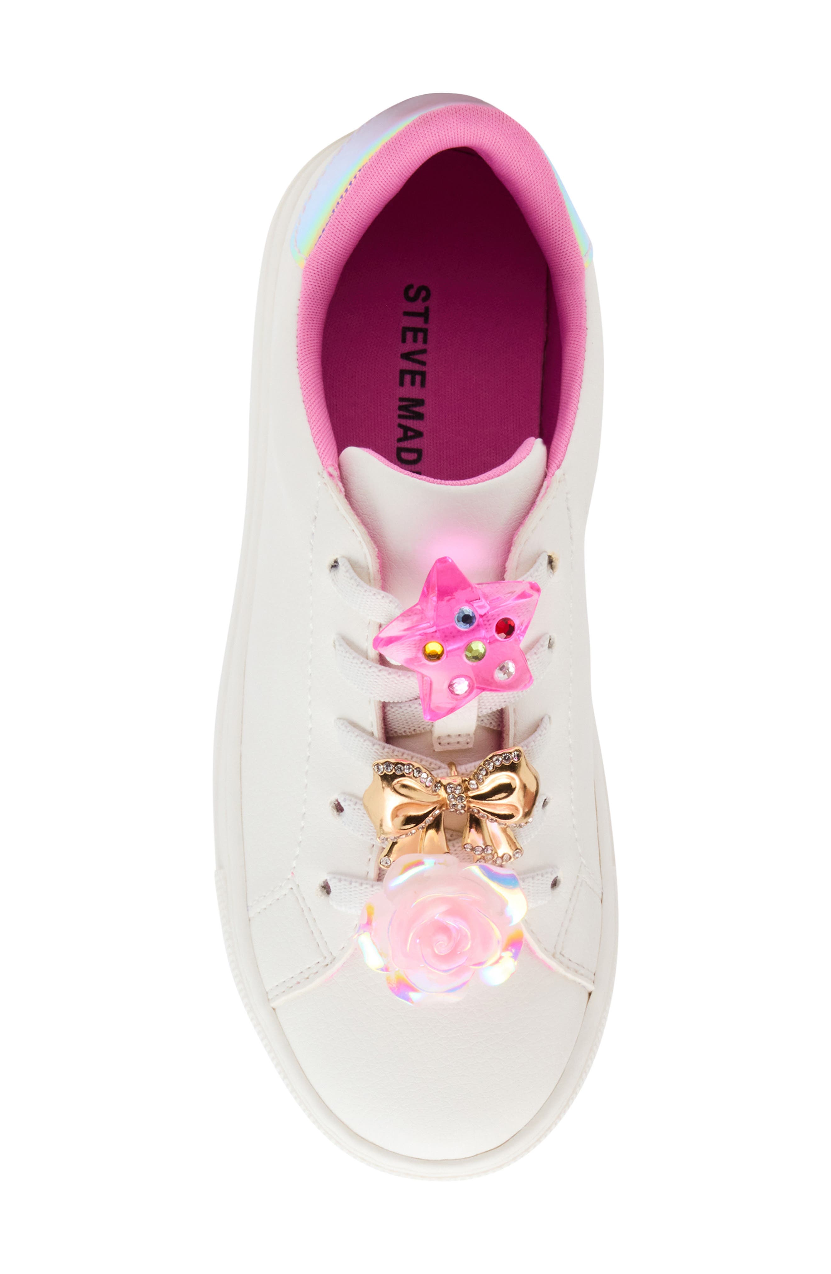 Kids' Jolive Sneaker, Alternate, color, WHITE