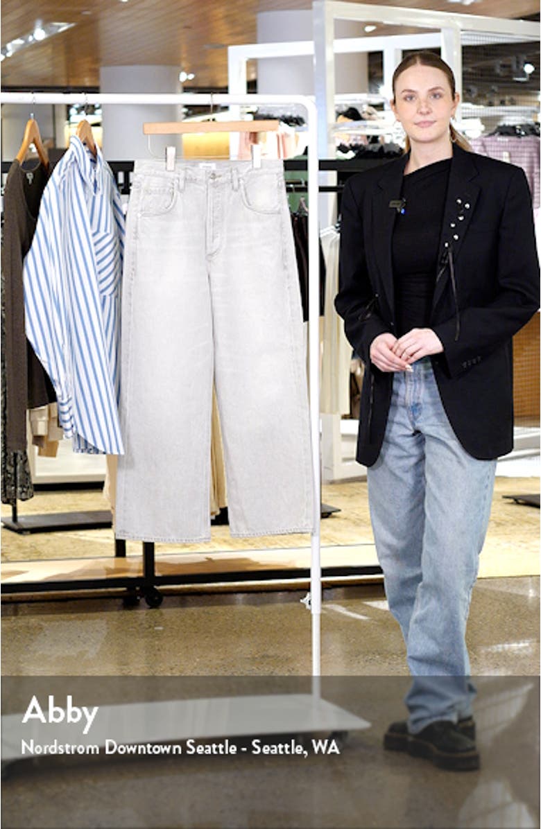 Gaucho High Waist Wide Leg Organic Cotton Jeans, sales video thumbnail