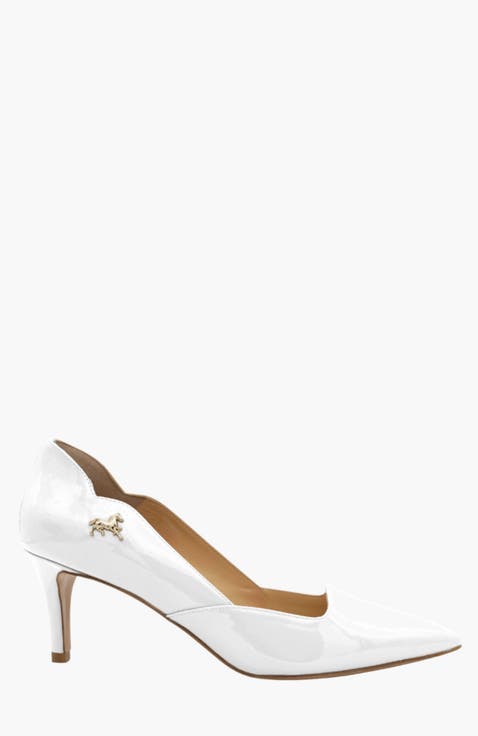 Dreamy Patent Leather Low Heel Pump