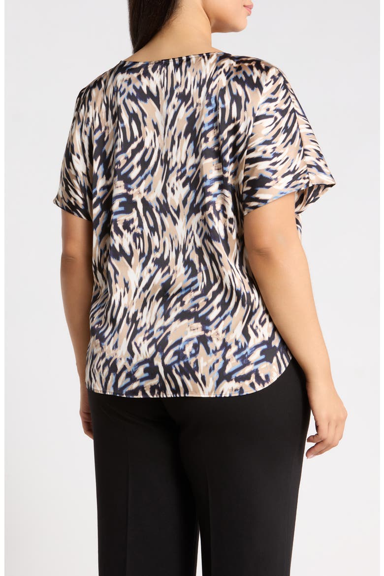 Print Bateau Neck Top, Alternate, color, DUTCH BLUE MULTI
