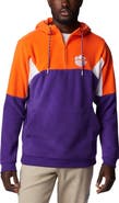 Columbia Men's Columbia Purple/Orange Clemson Tigers Lodge Quarter-Zip Hoodie