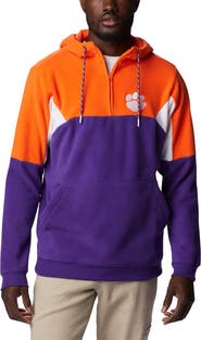 Columbia Men's Columbia Purple/Orange Clemson Tigers Lodge Quarter-Zip Hoodie