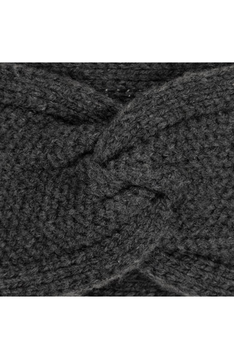 Echo Brioche Honeycomb Headband, Alternate, color, Charcoal