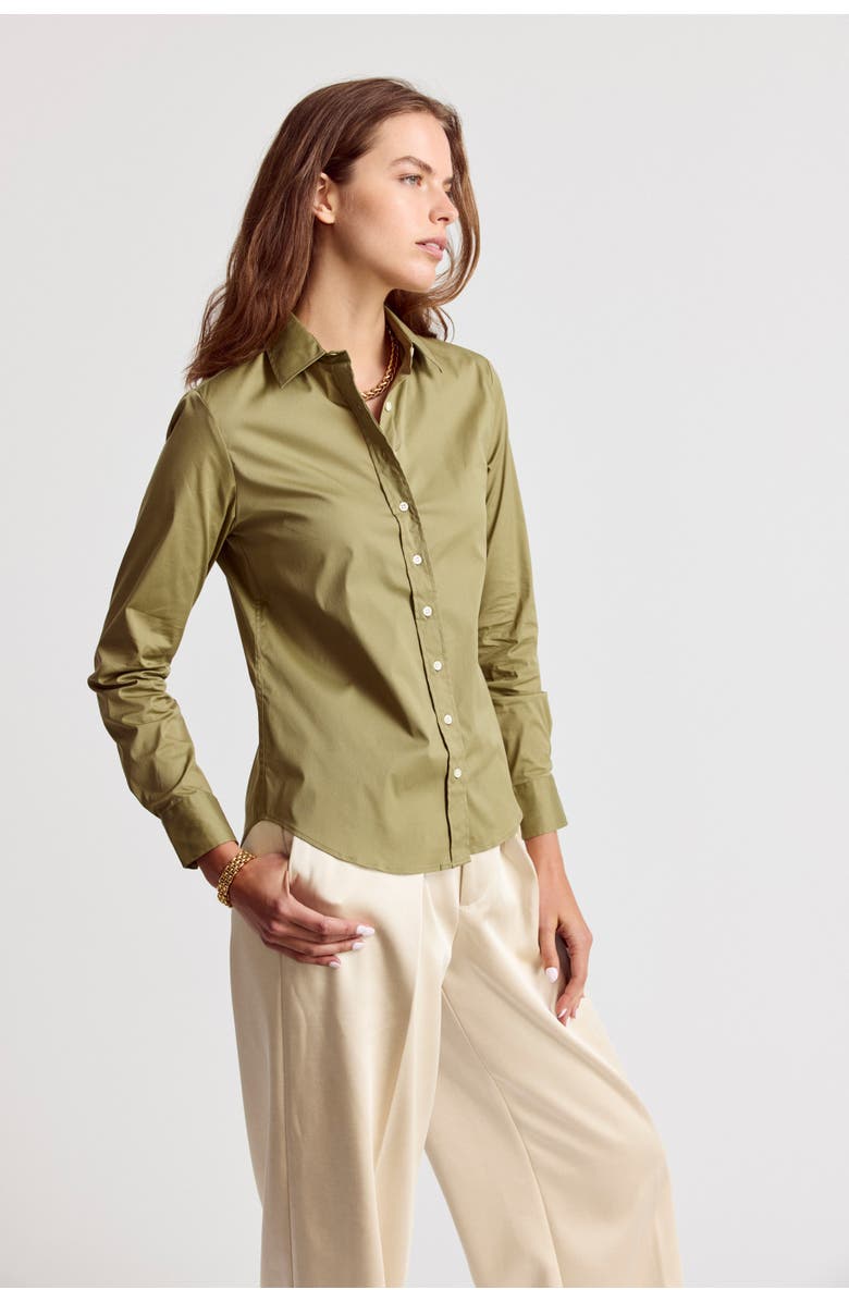 The Shirt by Rochelle Behrens The Icon Shirt, Alternate, color, Olive