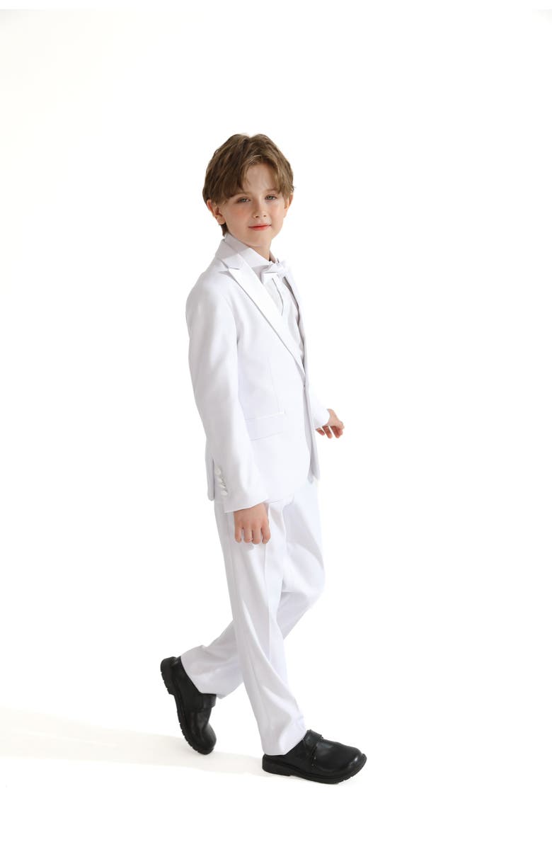 MOUSTACHE Peak Lapel Suit, Alternate, color, White