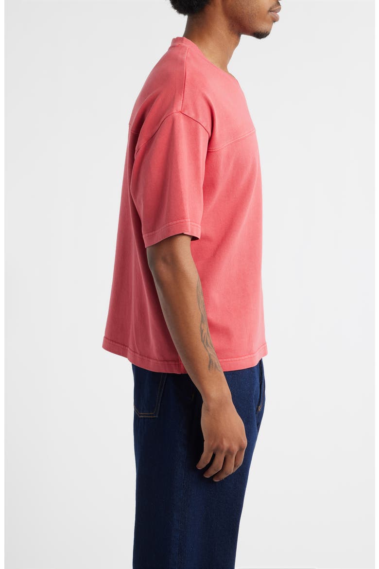 Seamed Heavyweight T-Shirt, Alternate, color, RED BEAUTY