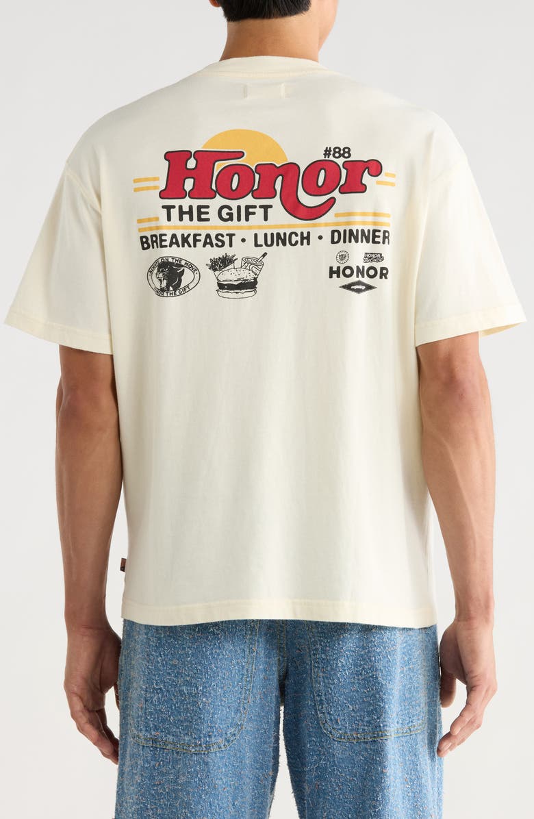 HONOR THE GIFT Honor Sign Cotton Graphic T-Shirt, Alternate, color, White