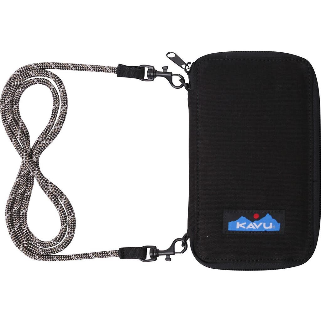 Kavu Go Time Cross Body Wallet In Black