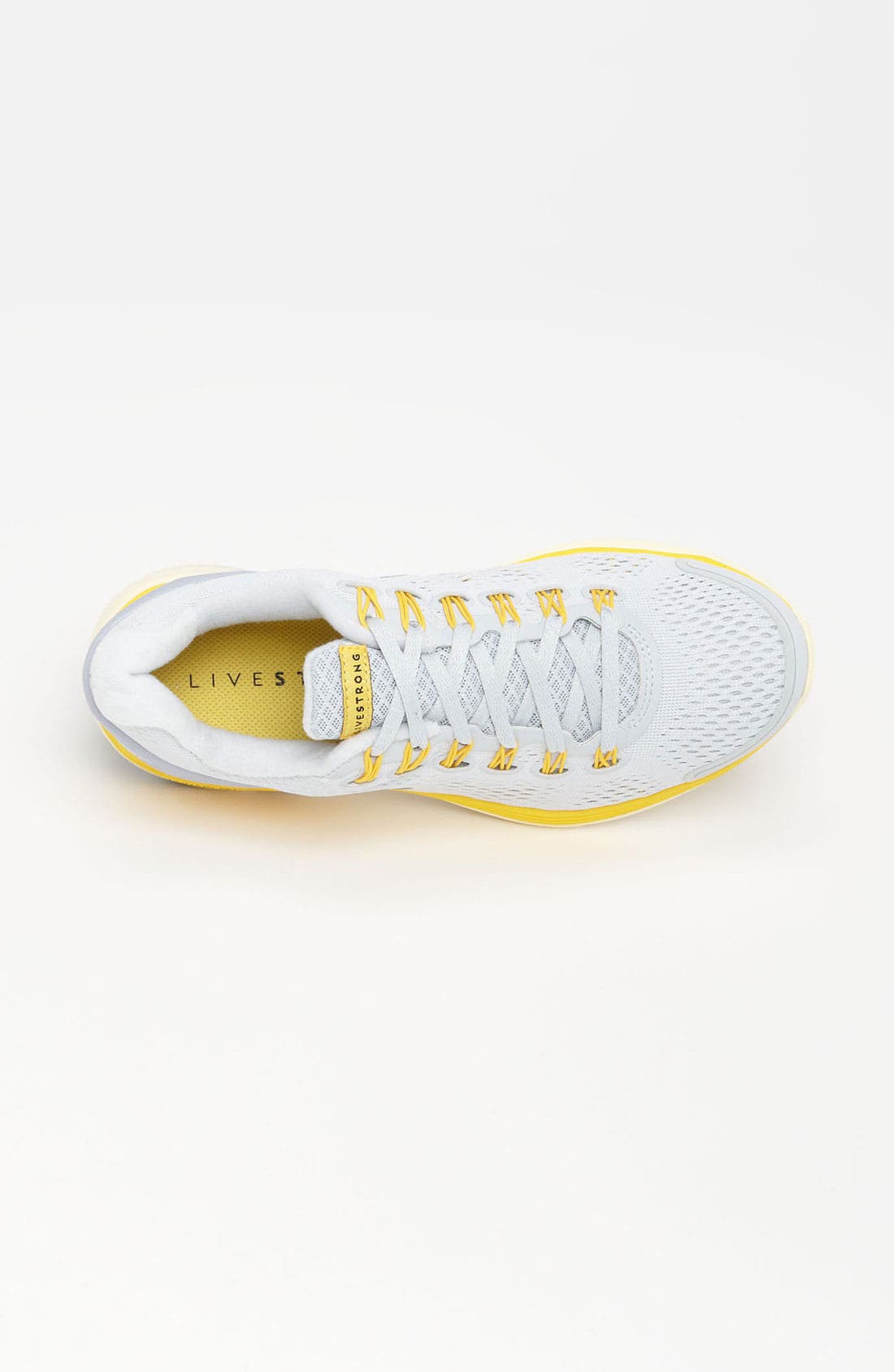 'LunarGlide 4 Livestrong' Running Shoe, Alternate, color, PLATINUM/ MAIZE/ SILVER