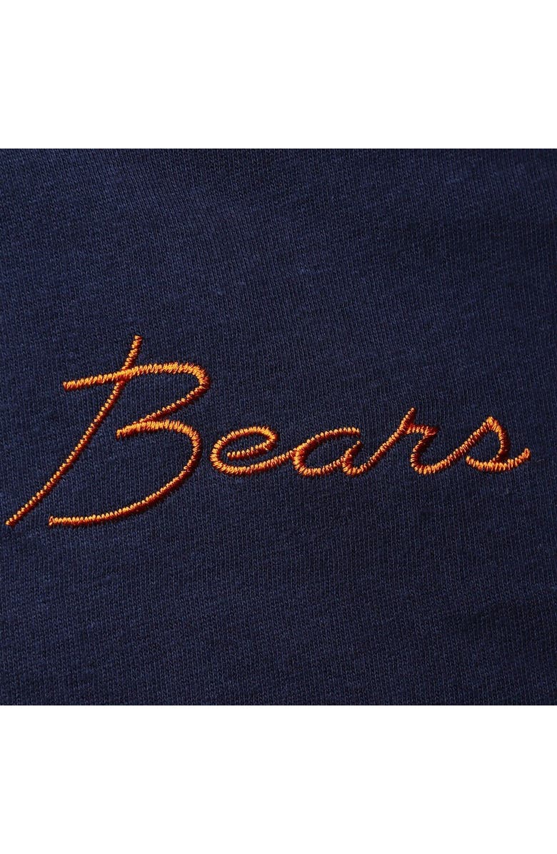 Junk Food Women's Junk Food Navy Chicago Bears Half-Sleeve Mock Neck T-Shirt, Alternate, color, 