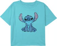 Lilo & Stitch Girl's Lilo & Stitch Watercolor Stitch Graphic T-Shirt