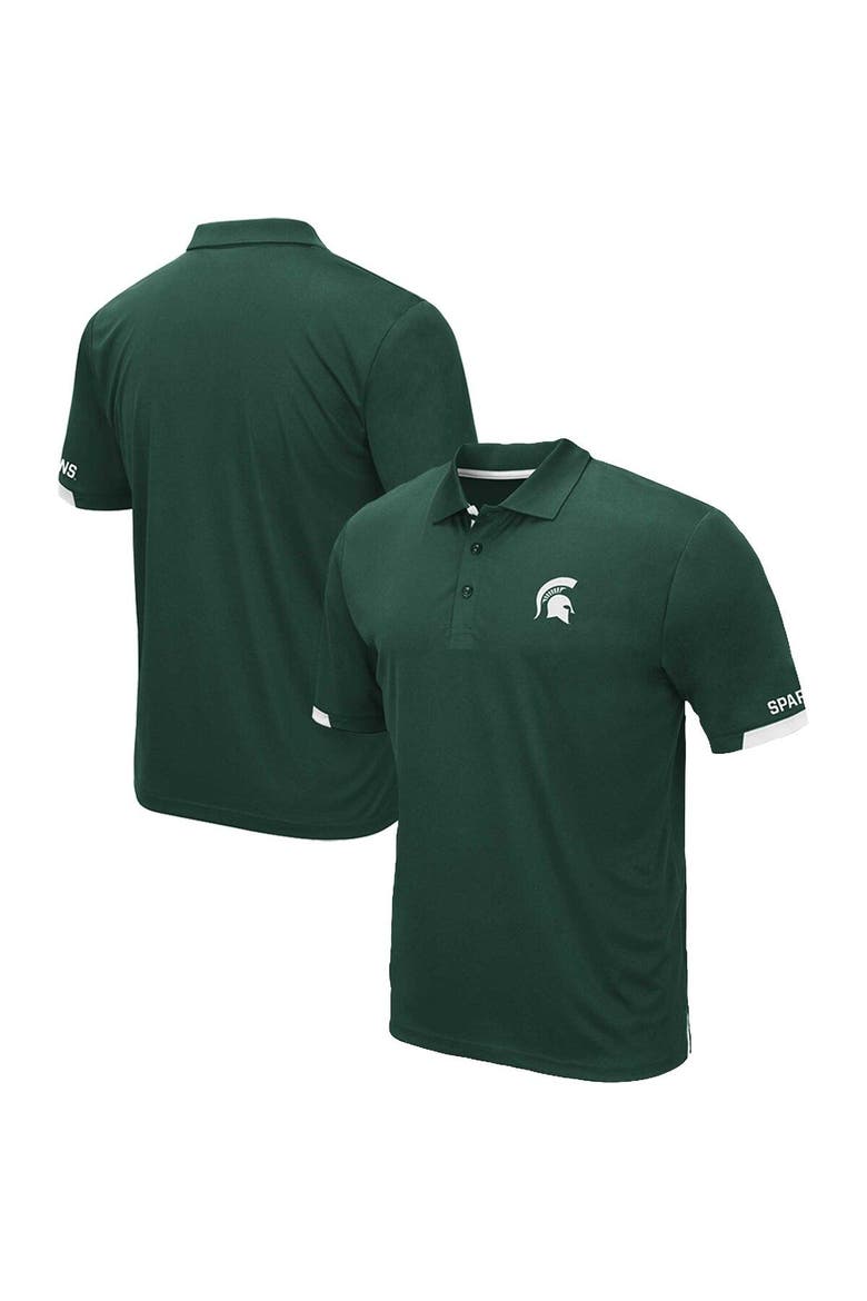 Men's Colosseum Green Michigan State Spartans Big & Tall Santry Polo, Main, color, Green