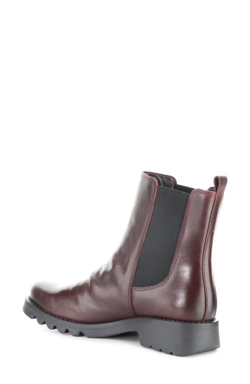 Fly London Medi Purple Leather Chunky Chelsea Boots In Multi